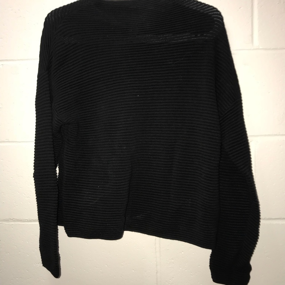 black crop sweater